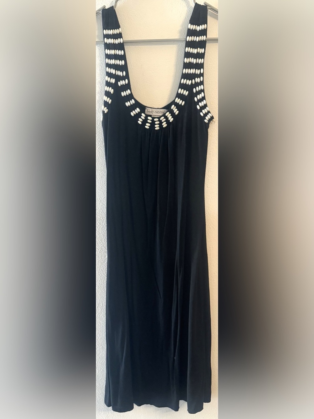 Body Central Women's Black Studded Embellished Sleeveless Midi Dress Size Small - Picture 2 of 7